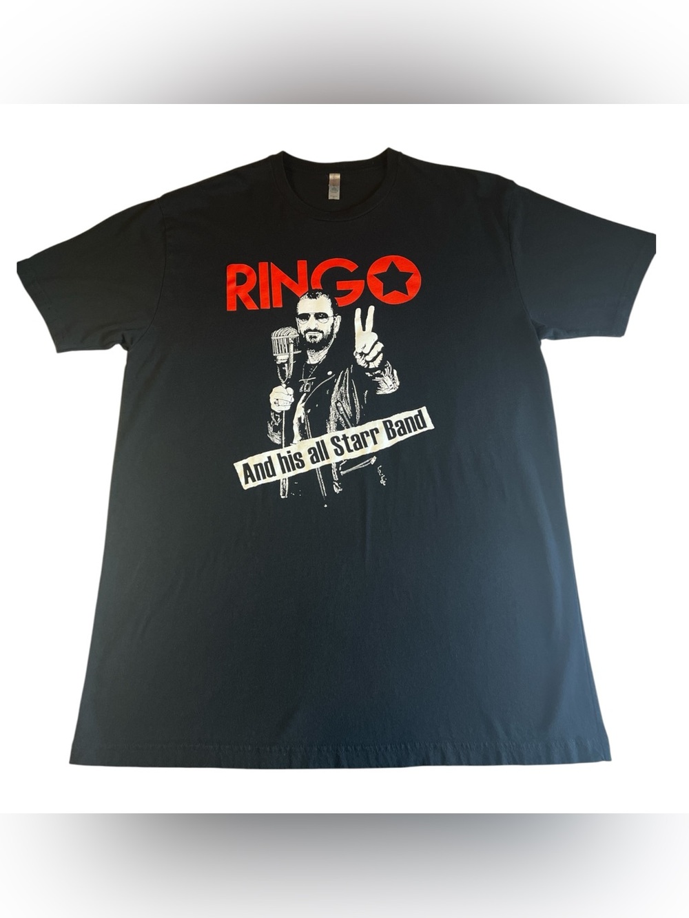 Ringo Graphic Tee with Red Print - Next Level Apparel - Size XL